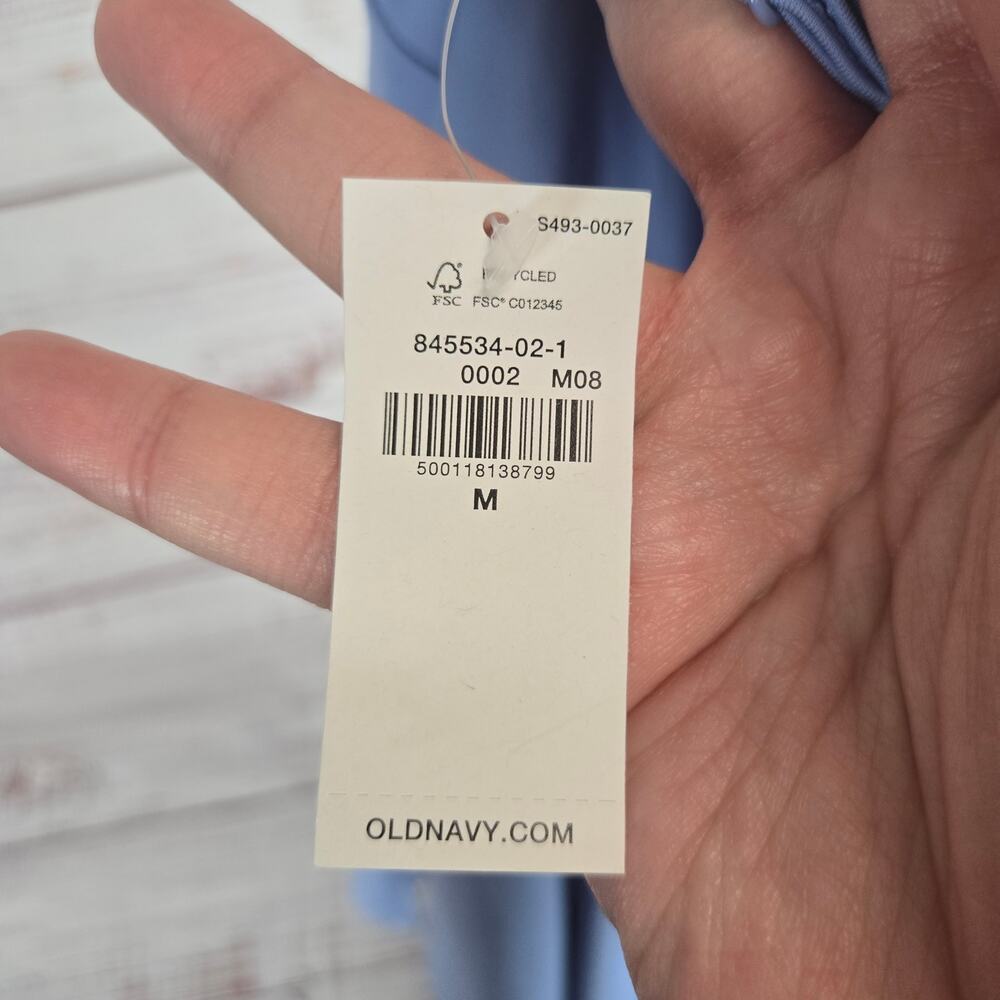 Old Navy Powder Blue Tennis Dress with shorts M Athetic Coastal Summer Beach NWT - Picture 9 of 16